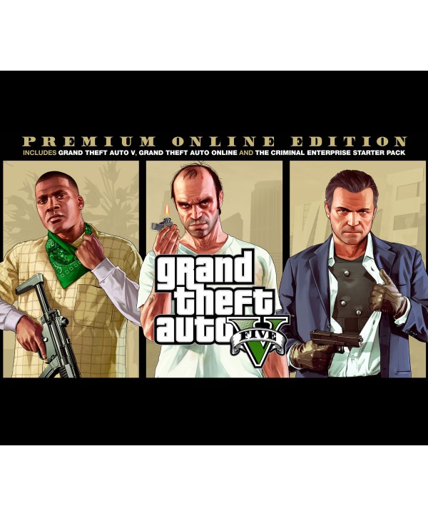 Grand Theft Auto V Premium Online Edition & Whale Shark Card Bundle Rockstar Digital Download Key GLOBAL